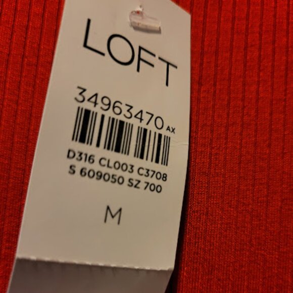 LOFT Ribbed Tank Midi Dress - Picture 7 of 9